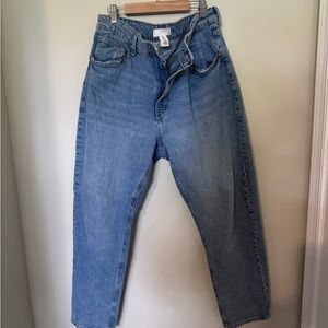 H&M Women's Straight Leg Blue Jeans